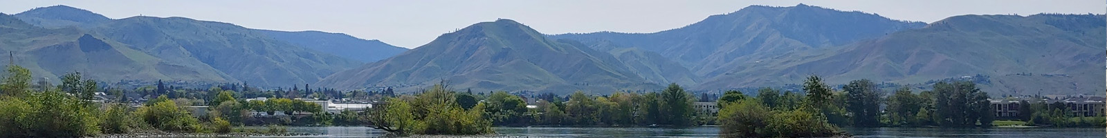 view of river and mountains