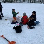 kids in the snow