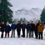 Cascadia Conservation group photo in the snow