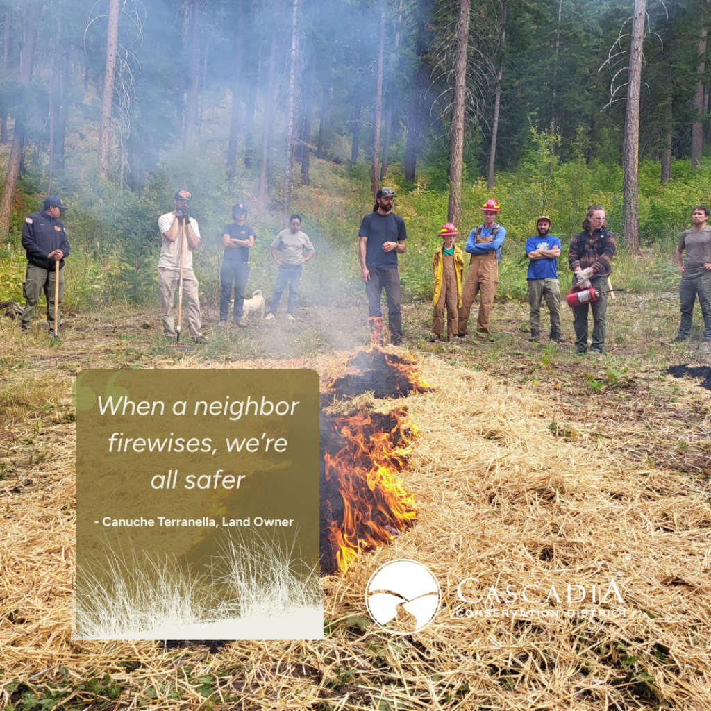 Picture of a Learn and Burn we did in Leavenworth with local families.