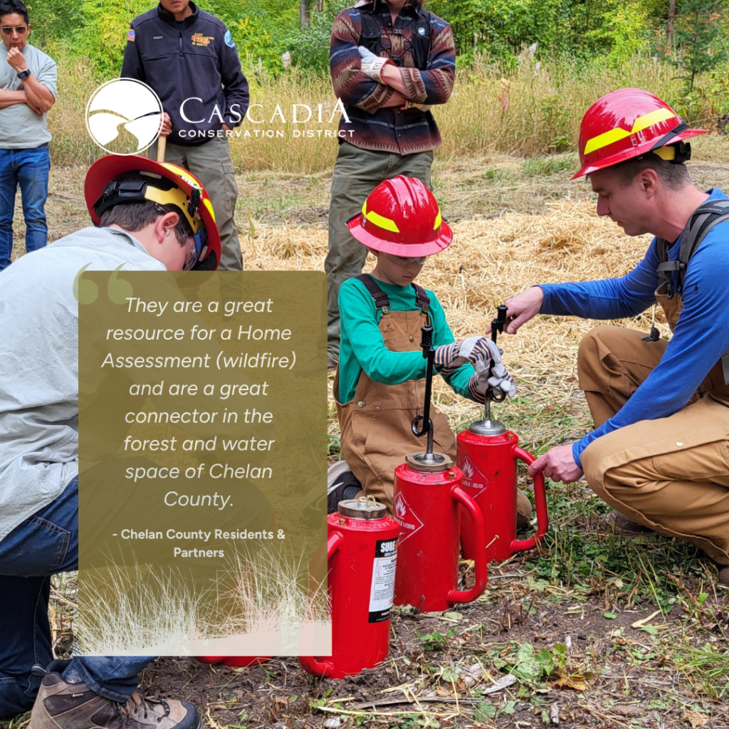 Picture of a Learn and Burn we did in Leavenworth with local families.